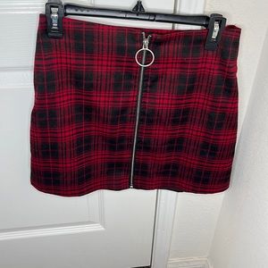 Mini plaid skirt